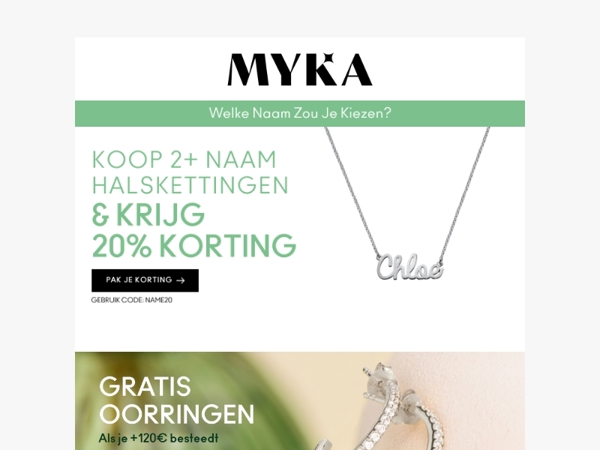 ✨ Maak je zomer onvergetelijk – 20% korting op naamkettingen!
