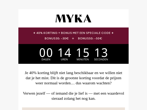 🔔 Profiteer van 40% voordat de prijzen weer stijgen