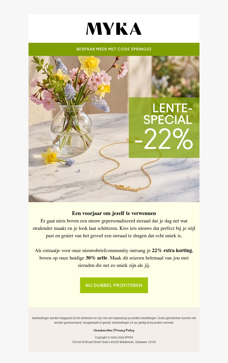 🌸 Niet vergeten: extra 22% voor jou 🌸 Niet vergeten: extra 22% voor jou