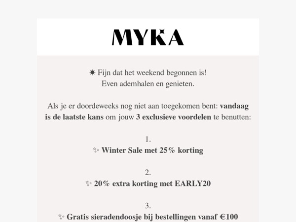 Maak er een mooie dag van 💫