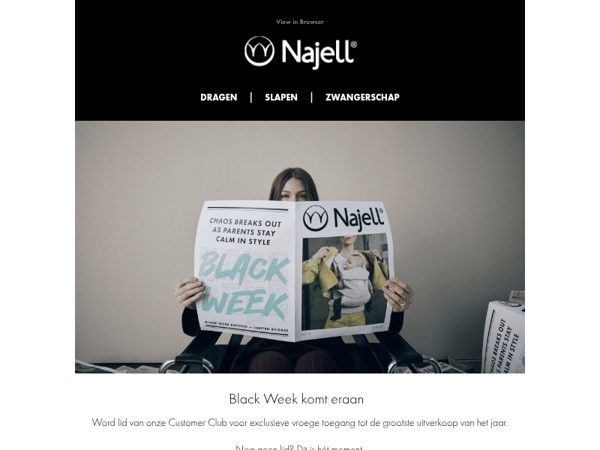 Sta vooraan in de rij voor Black Week 🖤