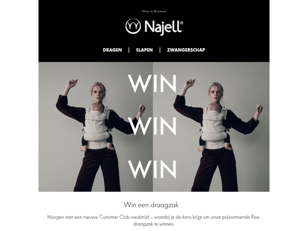 Win onze prijswinnende draagzak 👶🏼