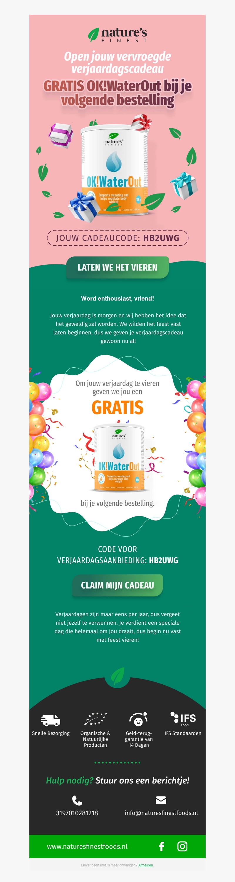 Jouw verjaardagscadeau is er alvast π Jouw verjaardagscadeau is er alvast π