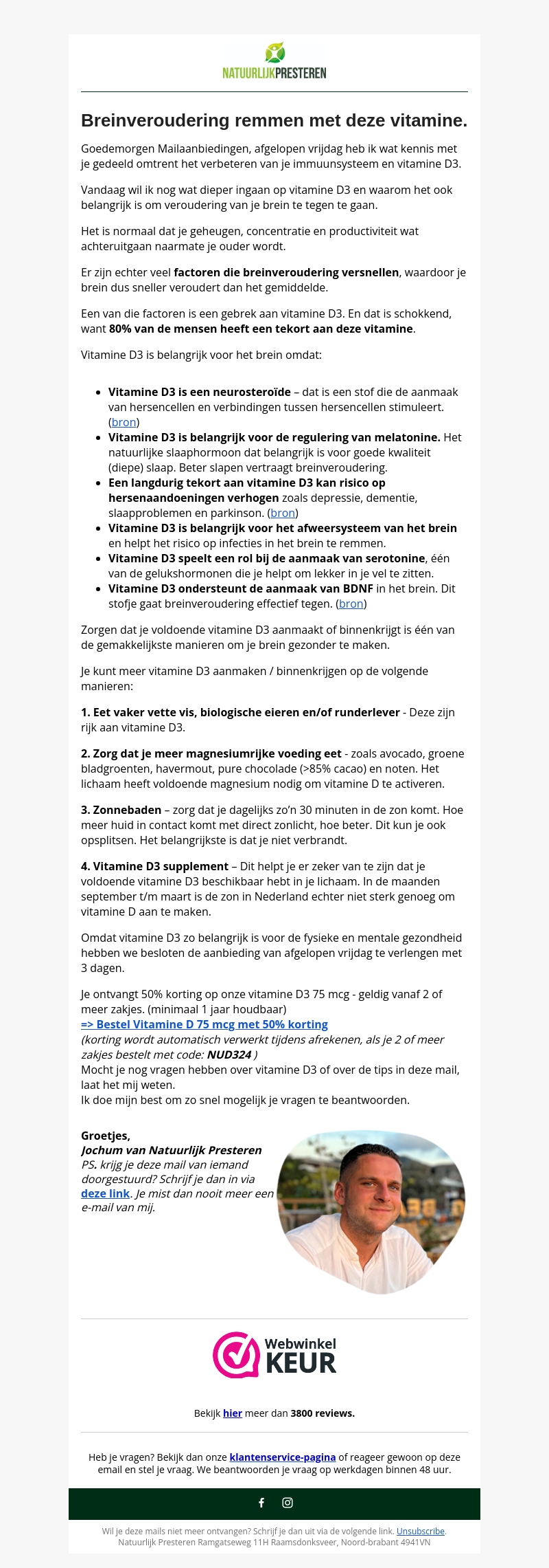 🧠 Een tekort aan deze Vitamine Veroudert je Brein 🧠 Een tekort aan deze Vitamine Veroudert je Brein