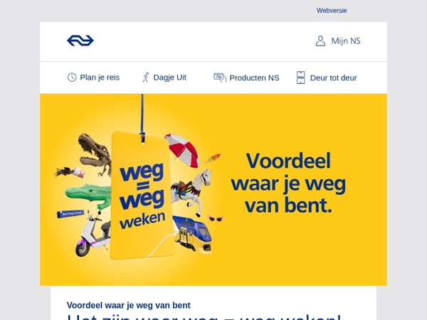 Voordeel waar je weg van bent