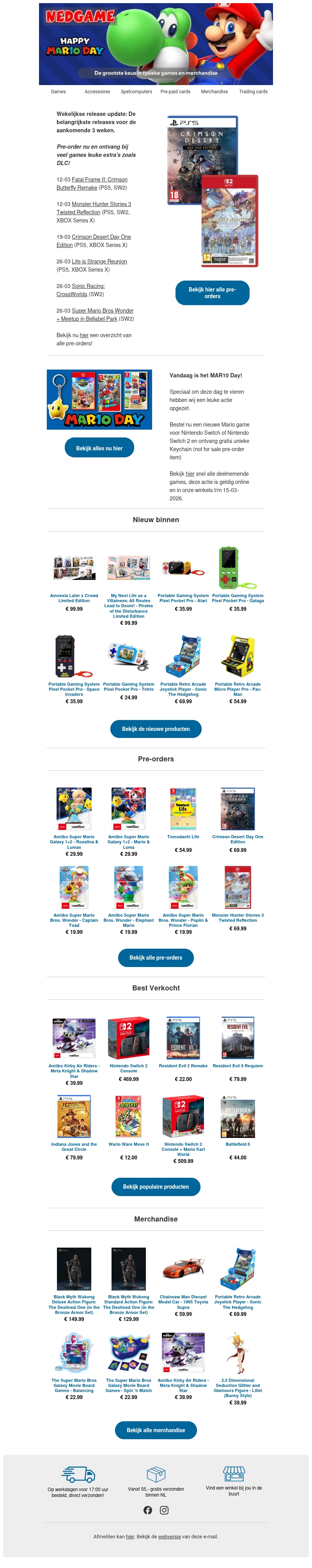 Bekijk de pre-orders voor de komende 3 weken / Vandaag is het MAR10 Day! Bekijk de pre-orders voor de komende 3 weken / Vandaag is het MAR10 Day!