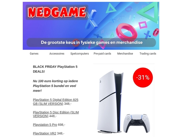 BLACK FRIDAY: Nu 100 euro korting op iedere PlayStation 5 bundel! / Xbox Series X/S Wireless Controllers vanaf €48!