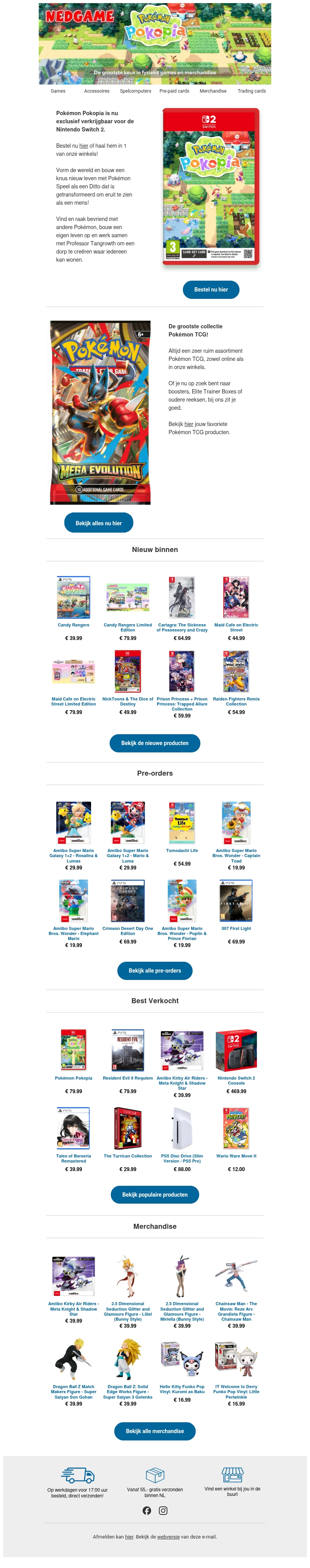 Pokémon Pokopia is nu verkrijgbaar voor Switch 2 / De grootste collectie Pokémon TCG! Pokémon Pokopia is nu verkrijgbaar voor Switch 2 / De grootste collectie Pokémon TCG!