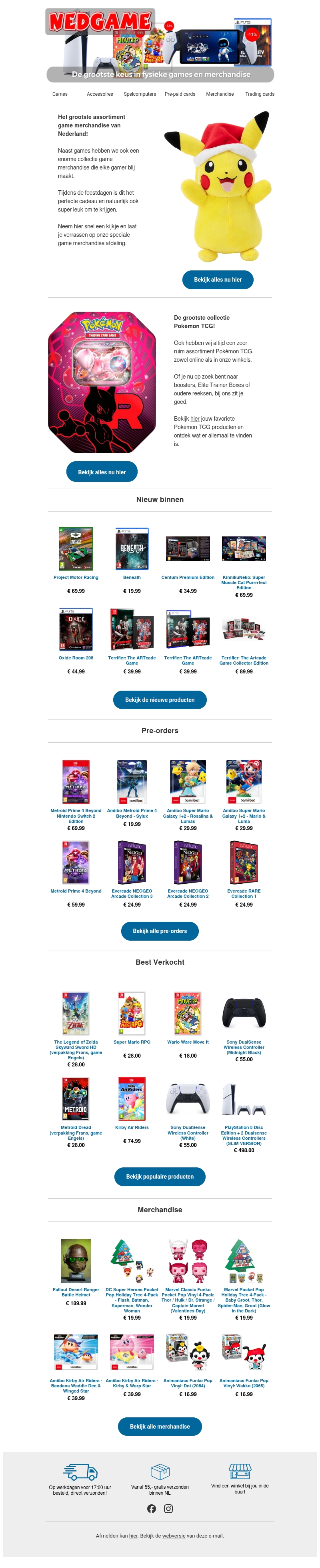 Bekijk nu ons grote assortiment game merchandise en Pokémon TCG Bekijk nu ons grote assortiment game merchandise en Pokémon TCG