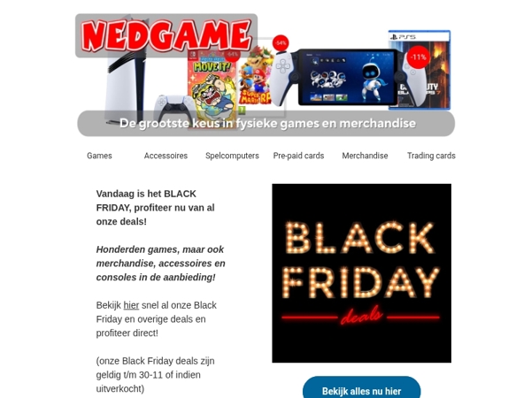 Profiteer vandaag van BLACK FRIDAY, check nu onze deals! / Gaming en Movie Advent Calendars!