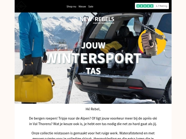 Klaar voor de piste? Neem de kortste weg met New Rebels 🏂