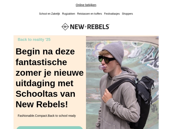 🎒 Back to School met stijl – Ontdek New Rebels tassen!