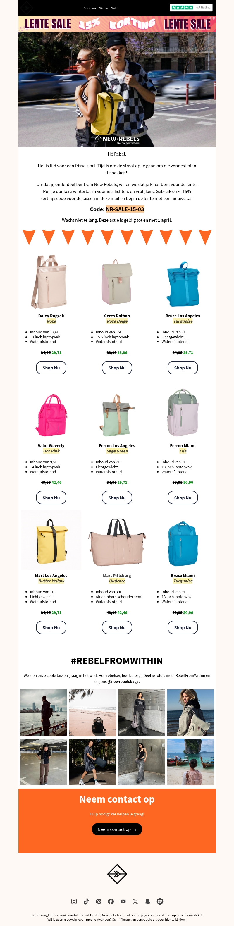 Must-have tassen deze lente & 15% korting! ☀️ Must-have tassen deze lente & 15% korting! ☀️