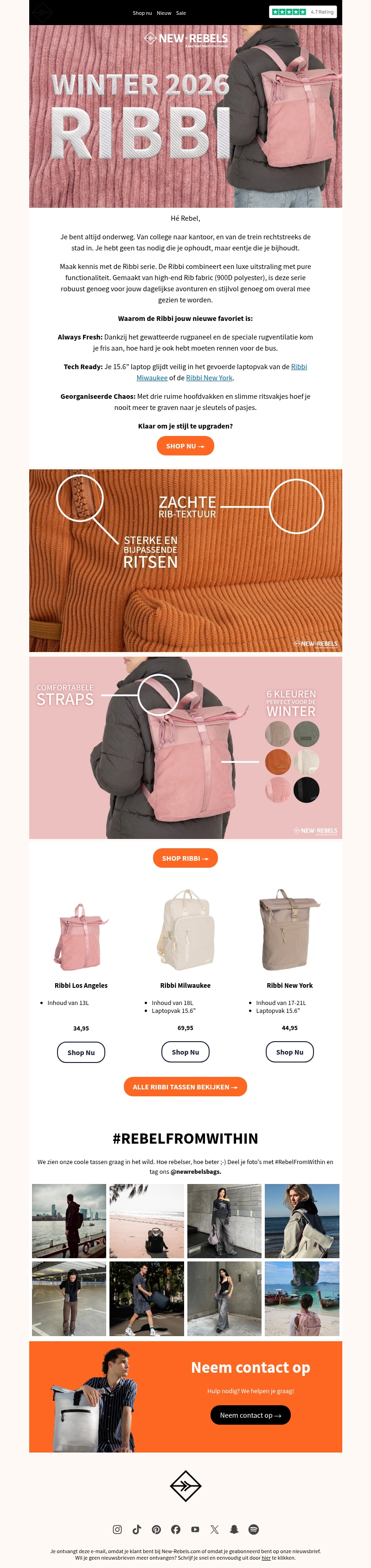 Klaar voor de winter met de Ribbi serie ❄️ Klaar voor de winter met de Ribbi serie ❄️