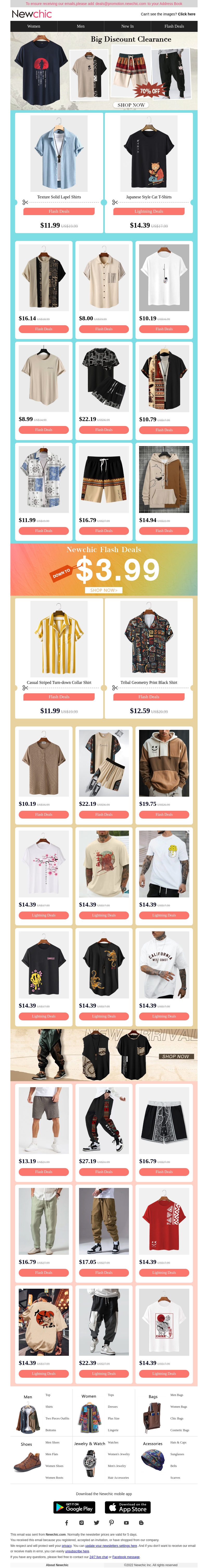 👕Ready for Summer Look, 70% OFF Big Discount! 👕Ready for Summer Look, 70% OFF Big Discount!