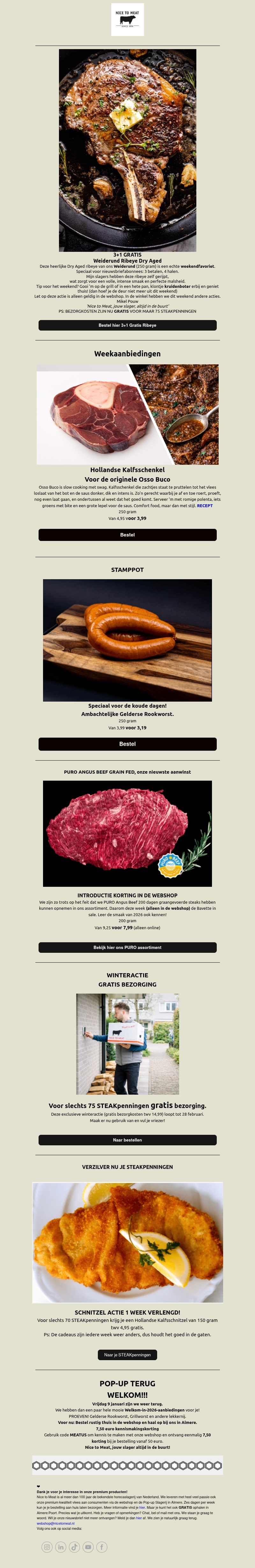 3+1 Gratis Weiderund Ribeye Dry Aged. Horeca kwaliteit thuis. π§ 3+1 Gratis Weiderund Ribeye Dry Aged. Horeca kwaliteit thuis. π§