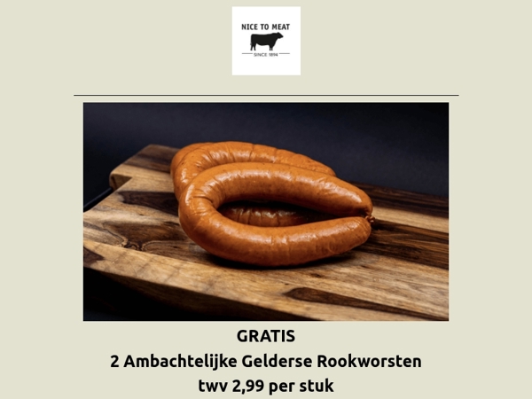 💥 2 gratis Gelderse Rookworsten t.w.v. 2,99 per worst. En heel veel stoof inspiratie🍁🥩
