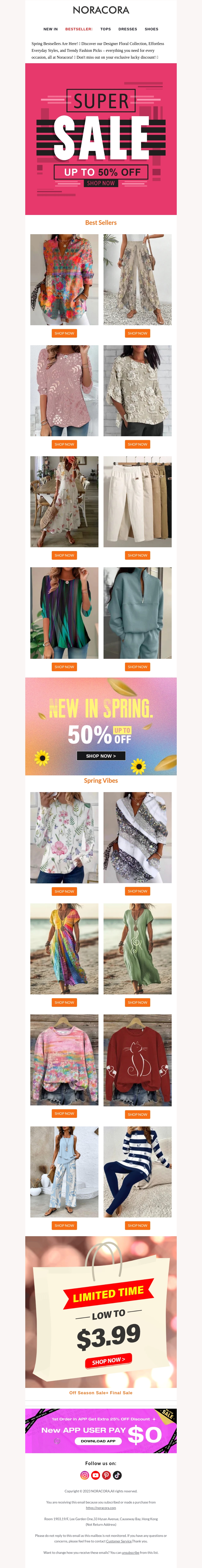 New Season, New Style!🌸Revamp Your Wardrobe with Our Top Picks of the Season!🌟Enjoy Up to 50% OFF! New Season, New Style!🌸Revamp Your Wardrobe with Our Top Picks of the Season!🌟Enjoy Up to 50% OFF!