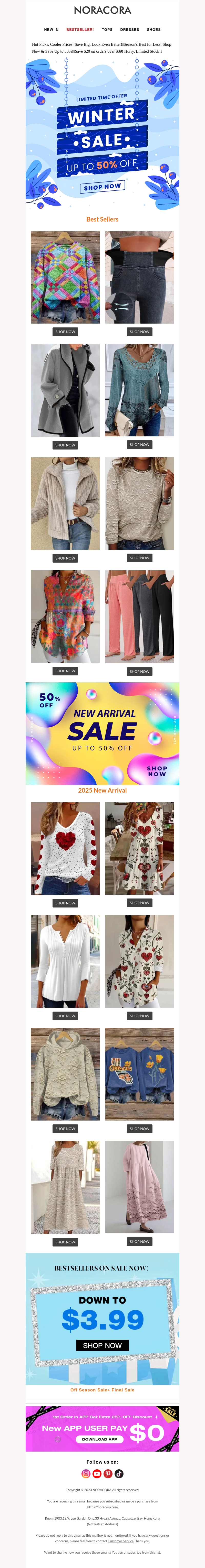🥰Get cozy, stay stylish, and save more with our hottest deals of the season!💌Start at $7.99! 🥰Get cozy, stay stylish, and save more with our hottest deals of the season!💌Start at $7.99!