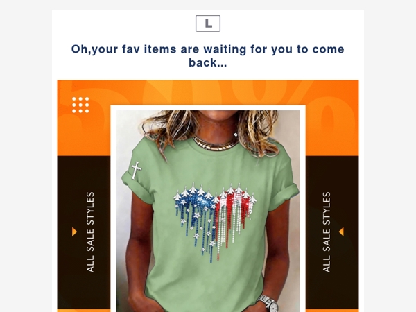 Oh,your fav items are waiting for you to come back...