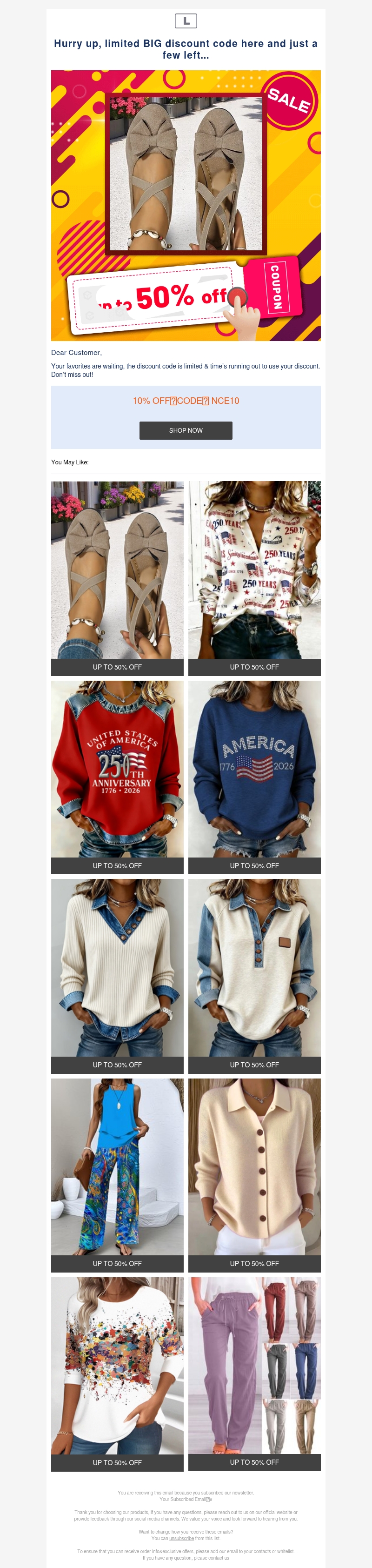 Hurry up, limited BIG discount code here and just a few left... Hurry up, limited BIG discount code here and just a few left...