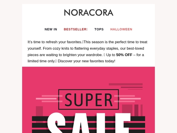 💫Say Yes to Style – Best-Loved Looks Up to 50% OFF Inside! 📣