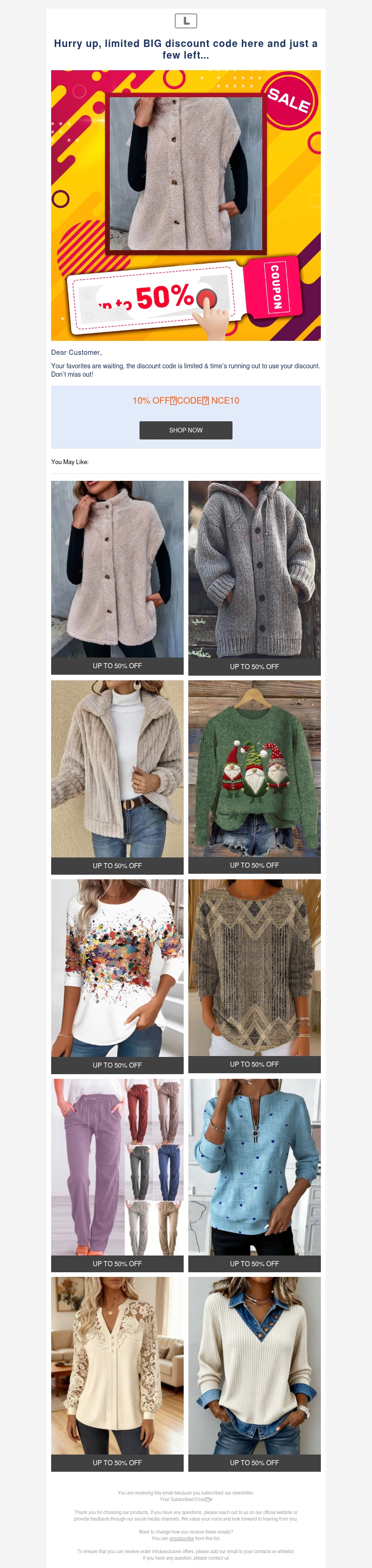 Hurry up, limited BIG discount code here and just a few left... Hurry up, limited BIG discount code here and just a few left...