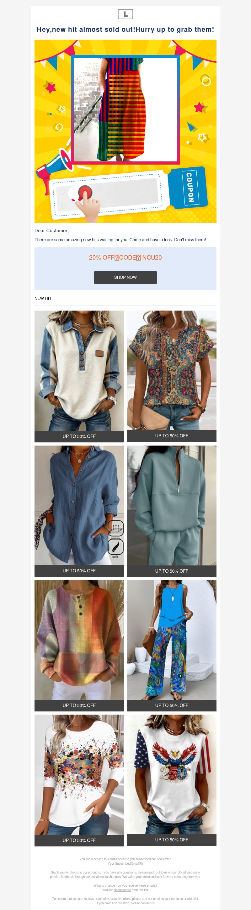 Hey,new hit almost sold out!Hurry up to grab them! Hey,new hit almost sold out!Hurry up to grab them!