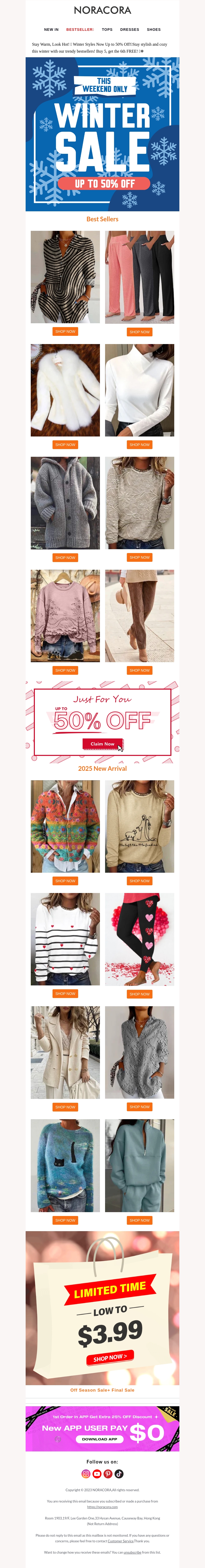 Snow Much Style! βοΈ Upgrade Your Winter Wardrobe with Up to 50% Off!π₯³ Snow Much Style! βοΈ Upgrade Your Winter Wardrobe with Up to 50% Off!π₯³