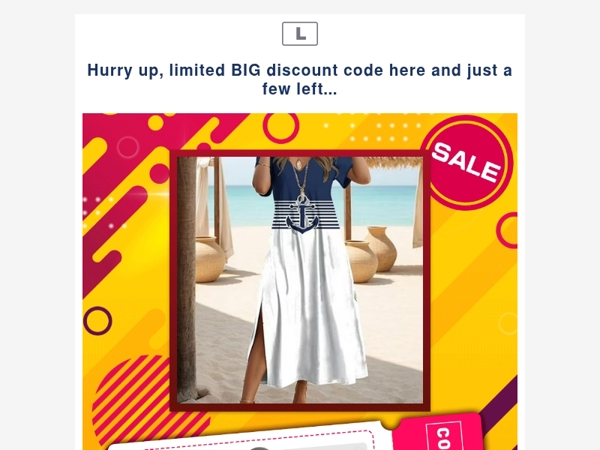 Hurry up, limited BIG discount code here and just a few left...