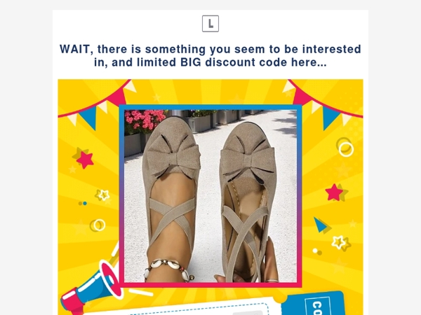 WAIT, there is something you seem to be interested in, and limited BIG discount code here...