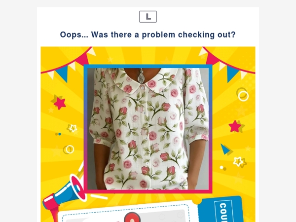 Oops... Was there a problem checking out?