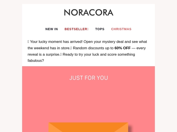 👑 Weekend Luck Is Here — Unlock Your Mystery Deal Up to 60% OFF! ✨