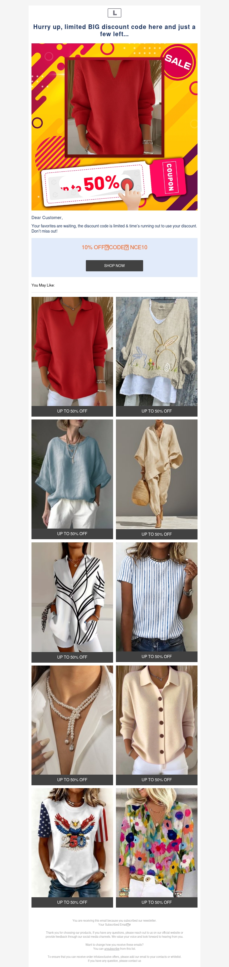 Hurry up, limited BIG discount code here and just a few left... Hurry up, limited BIG discount code here and just a few left...