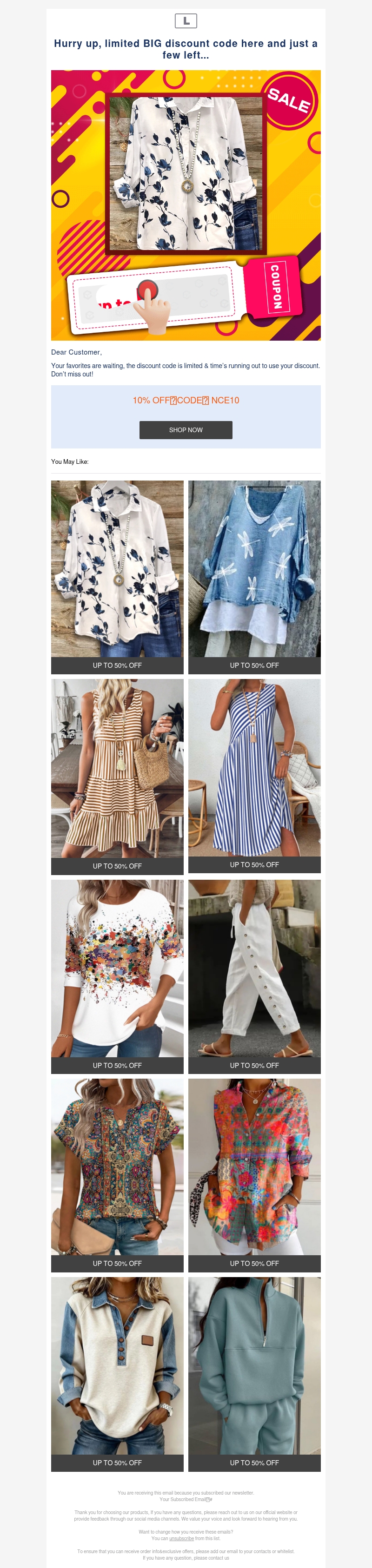 Hurry up, limited BIG discount code here and just a few left... Hurry up, limited BIG discount code here and just a few left...