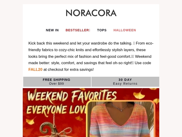 🌞 Weekend Style Treats – Relax, Refresh & Save Up to 50% off! 💫