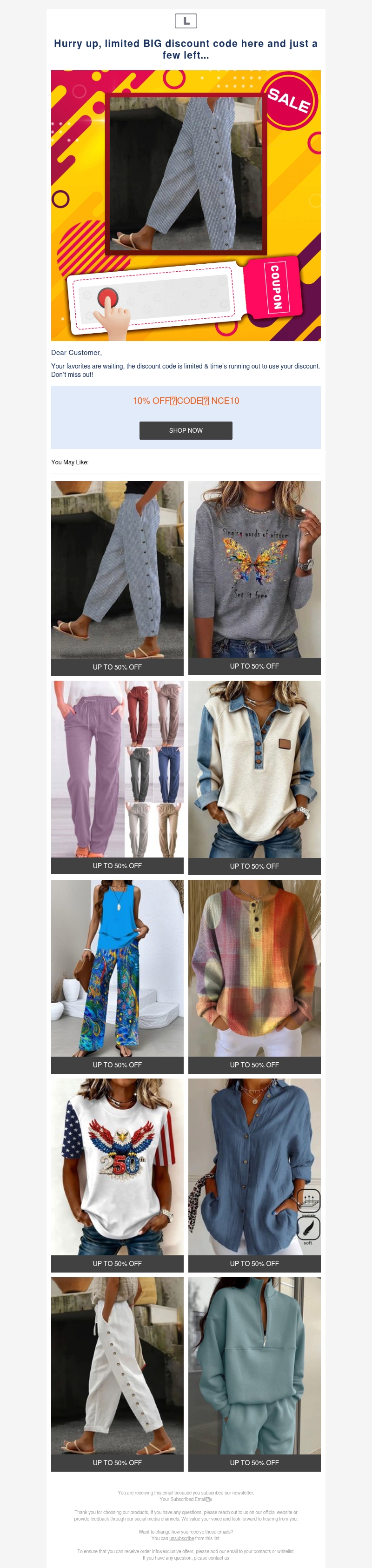Hurry up, limited BIG discount code here and just a few left... Hurry up, limited BIG discount code here and just a few left...