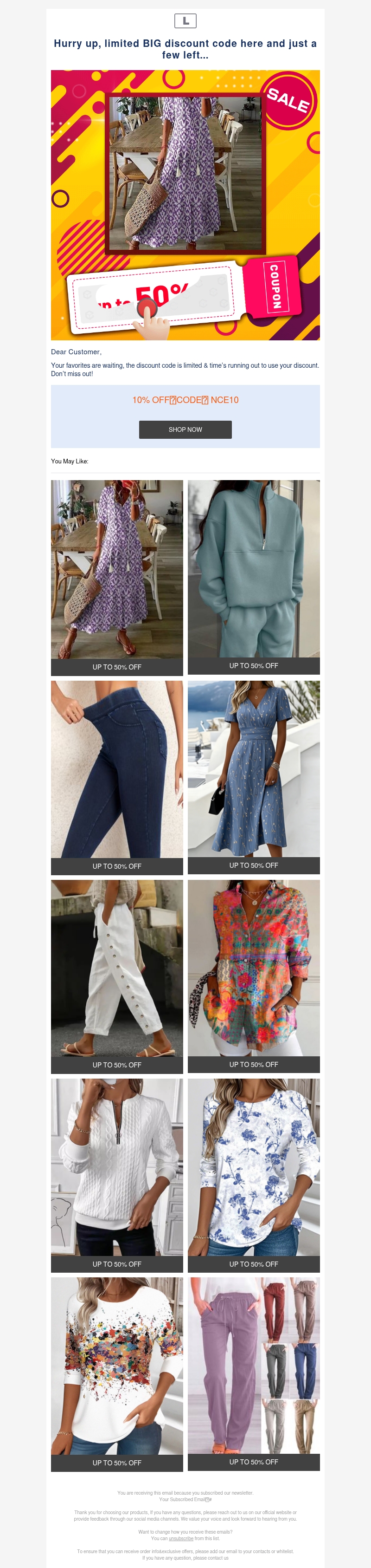 Hurry up, limited BIG discount code here and just a few left... Hurry up, limited BIG discount code here and just a few left...