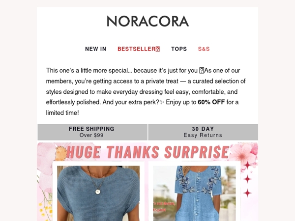 💎 A VIP Treat, Reserved Just for You — Up to 60% OFF✨