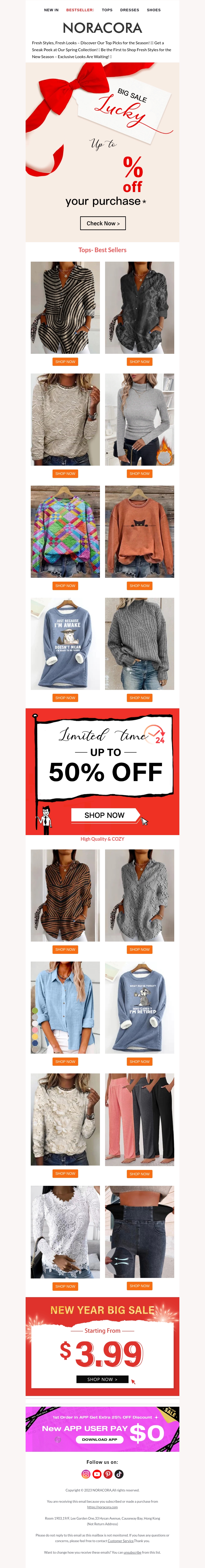 Chic, Comfortable, and Always On-Trend β Shop Our Latest Tops Now!πβ¨Enjoy Up To 50% OFF! π Chic, Comfortable, and Always On-Trend β Shop Our Latest Tops Now!πβ¨Enjoy Up To 50% OFF! π