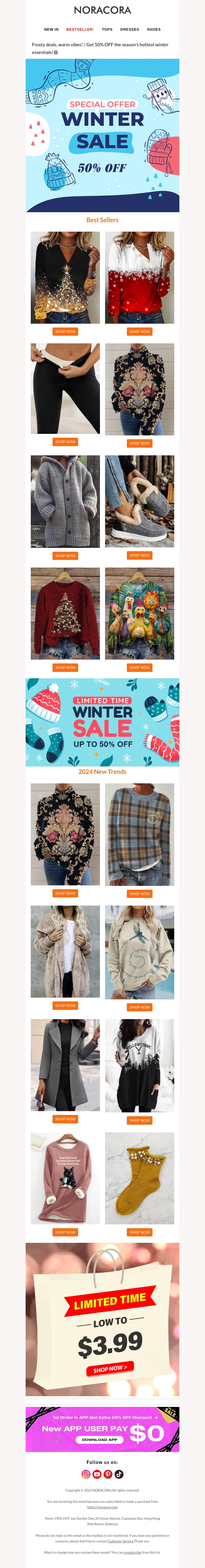 Chill out with style this winter! 🧣 Shop our hottest essentials at 50% OFF—before they melt away!⛄ Chill out with style this winter! 🧣 Shop our hottest essentials at 50% OFF—before they melt away!⛄