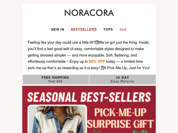 💫 A Little Pick-Me-Up Is Waiting — Save Up to 60% Today! ✨