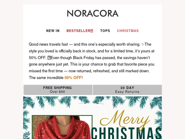 ✨Good News! The Style You Loved Has Made Its Return — Now 50% OFF!🎉