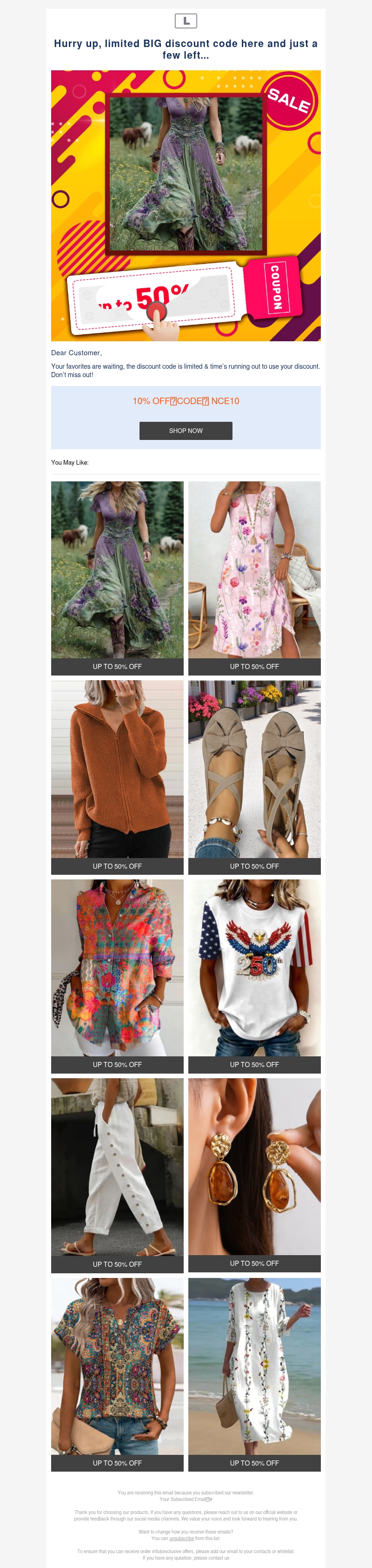 Hurry up, limited BIG discount code here and just a few left... Hurry up, limited BIG discount code here and just a few left...