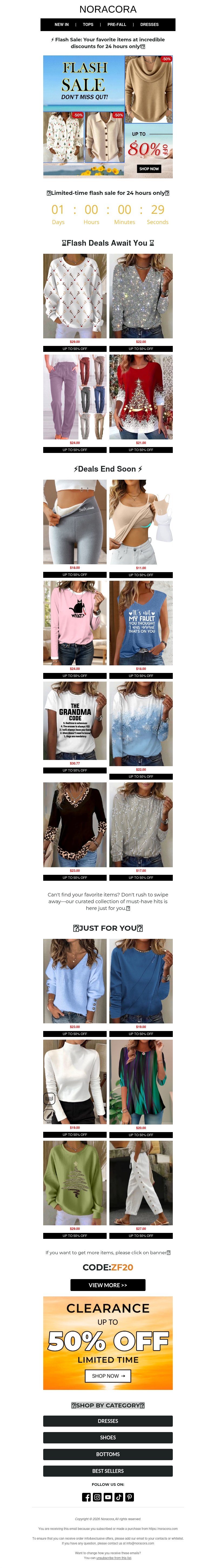 📢FLASH SALE: 50% Off Everything! 48hrs Only – Fast Fashion at Slow Prices 🤑 📢FLASH SALE: 50% Off Everything! 48hrs Only – Fast Fashion at Slow Prices 🤑