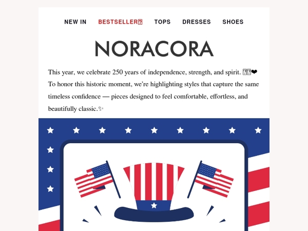 Celebrating 250 Years — Timeless Style for a Timeless Nation❤️