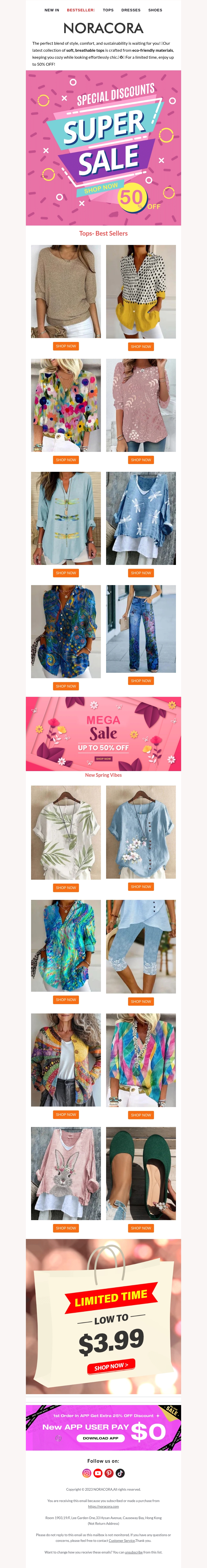 🌸Fresh Looks, Cozy Feels – Must-Have Tops Are Here!😍Enjoy Up to 50% OFF! 🌸Fresh Looks, Cozy Feels – Must-Have Tops Are Here!😍Enjoy Up to 50% OFF!