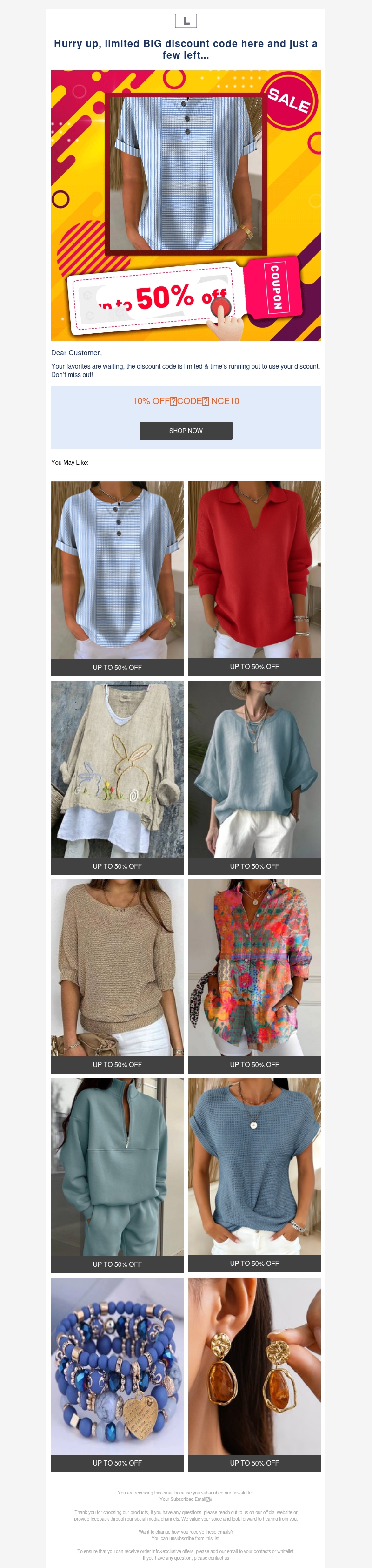 Hurry up, limited BIG discount code here and just a few left... Hurry up, limited BIG discount code here and just a few left...