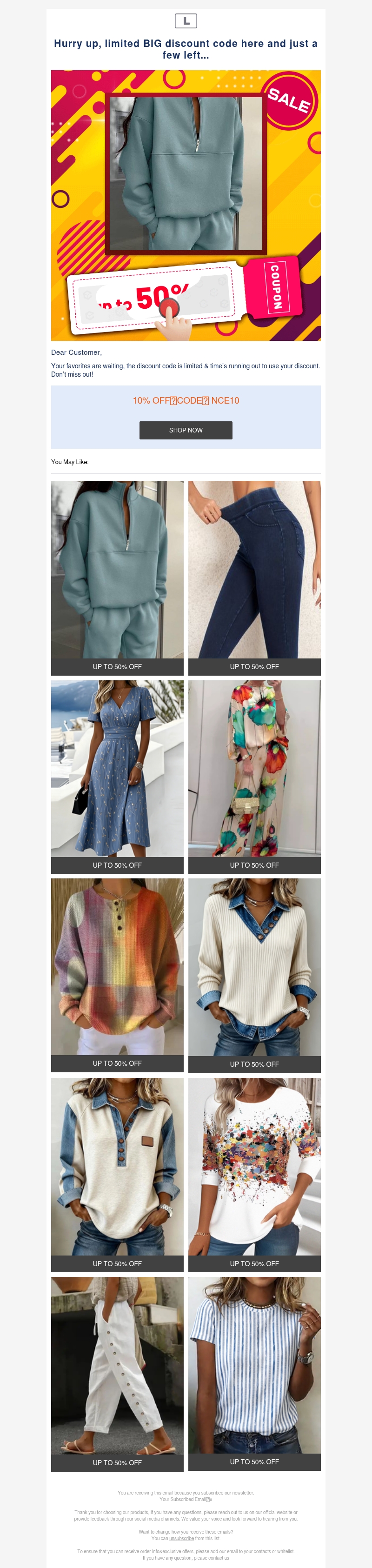 Hurry up, limited BIG discount code here and just a few left... Hurry up, limited BIG discount code here and just a few left...