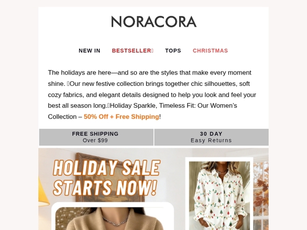 🎉'Tis the Season to Shine: Chic Women's Outfits – Holiday Sale Starts Now!🔥